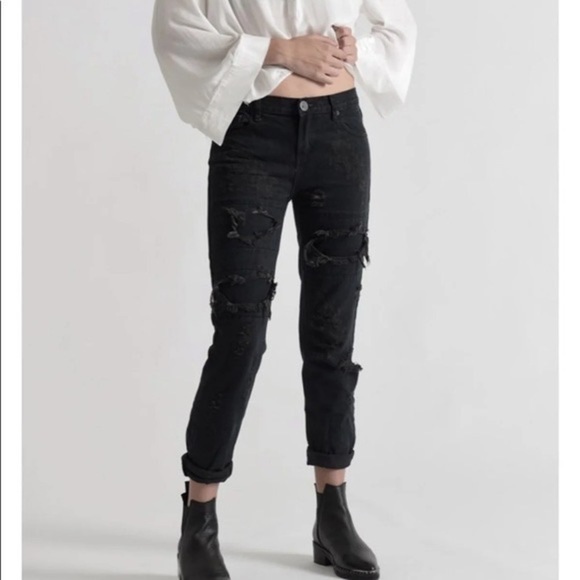 One Teaspoon Awesome Baggies Ripped Jeans (J2) - Picture 1 of 9